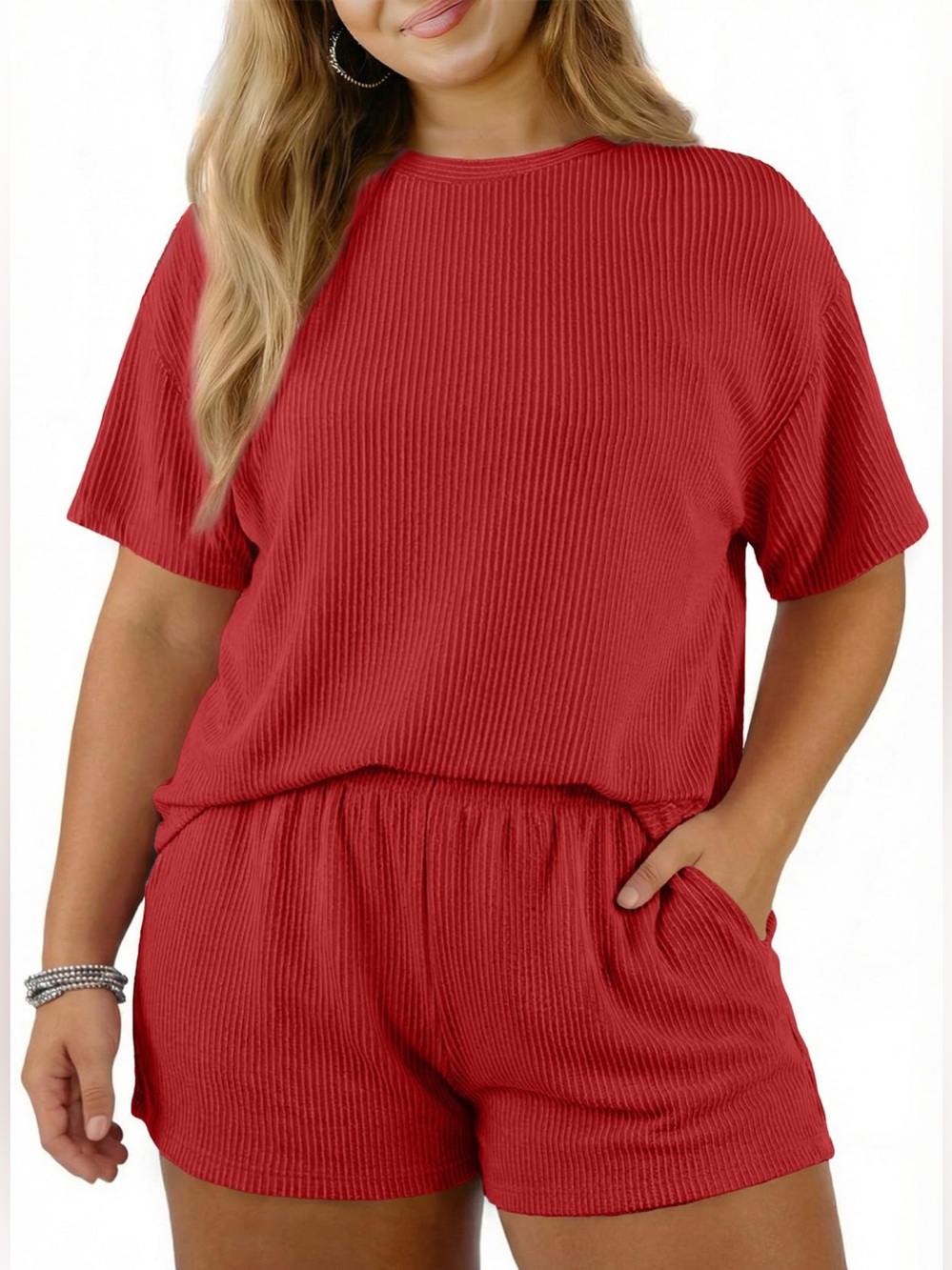 Eytino Plus Size Two Piece Set Size 3x